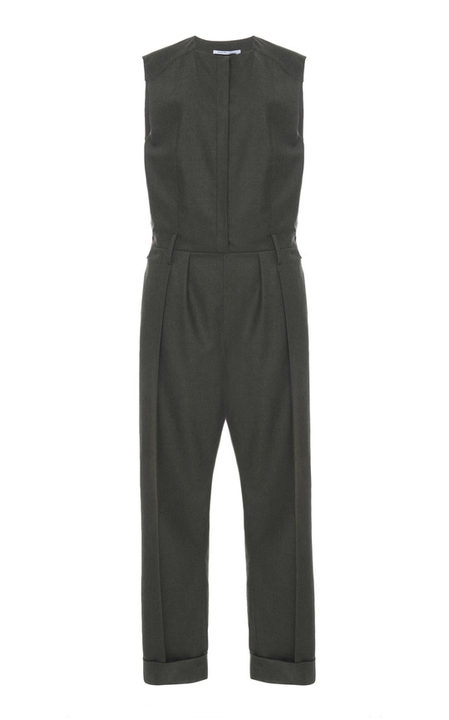 Sleeveless Double Pleat Jumpsuit展示图