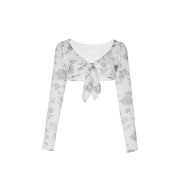 Knotted Georgette Crop Top