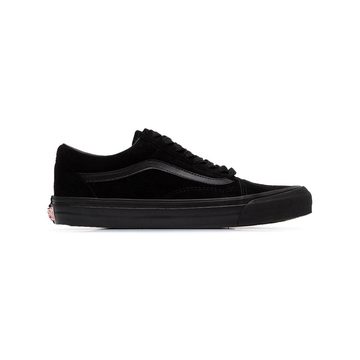 black Vault suede low top sneakers