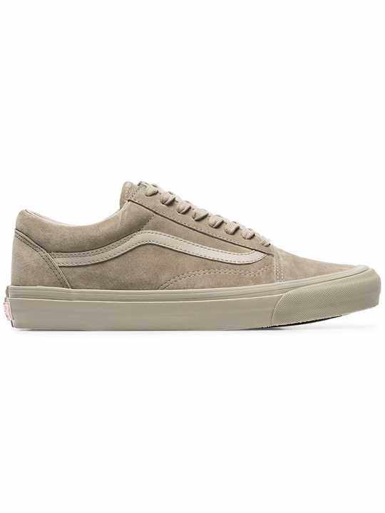 taupe Vault low top suede sneakers展示图