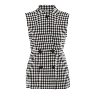 Tailored Gingham Vest