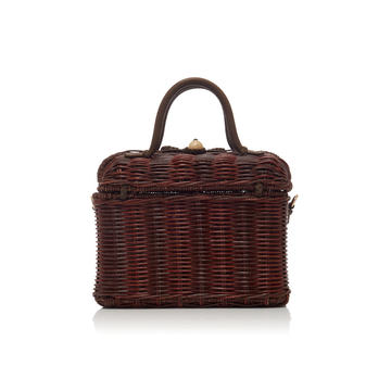 Priska Wicker Lunch Box Bag