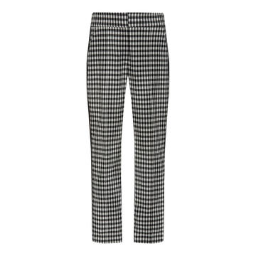 Gemini Gingham Straight-Leg Pant