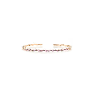 18K Rose Gold And Sapphire Bangle