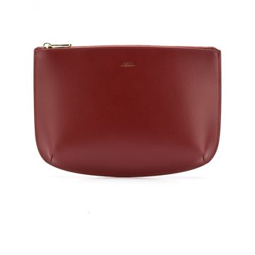 zipped clutch bag