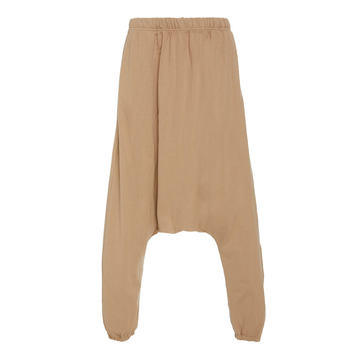 Low-Rise Slouch Cotton Pants