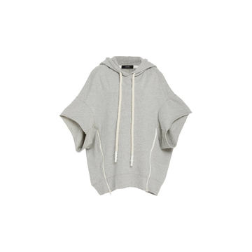 Cut Off Cotton Hoodie