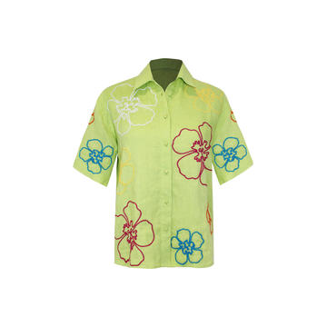 Kiki Linen Embroidered Shirt