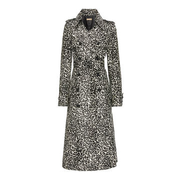 Trench Leather Printed Coat