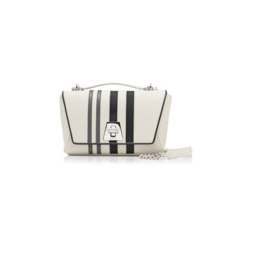 Anouk Small Striped Leather Day Bag