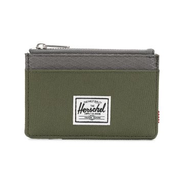 two-tone zipped wallet
