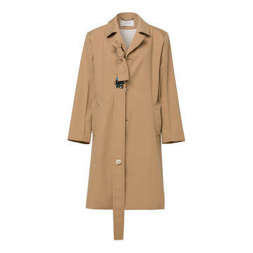 Tailored Perfection Belted Twill Coat