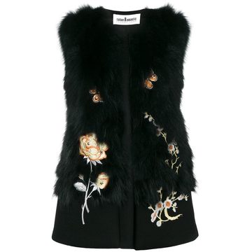 floral embroidered gilet