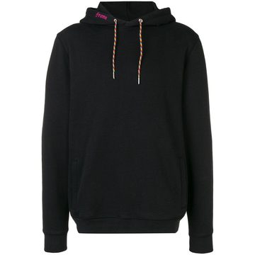 contrast drawstring hoodie