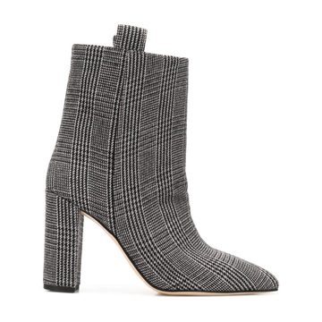 woven ankle length boots