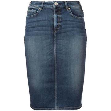 denim pencil skirt