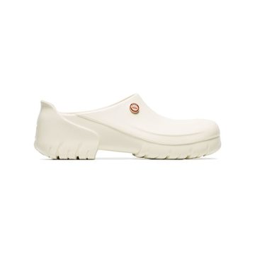 white X birkenstock super birki clogs