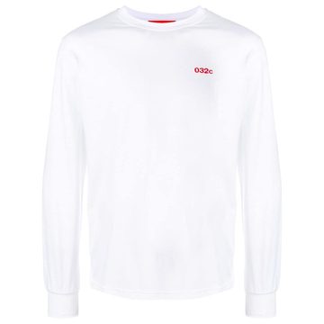 embroidered logo sweatshirt