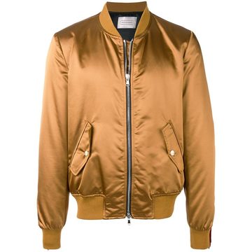 metallic bomber jacket