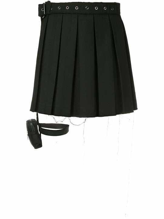 garter belt pleated skirt展示图