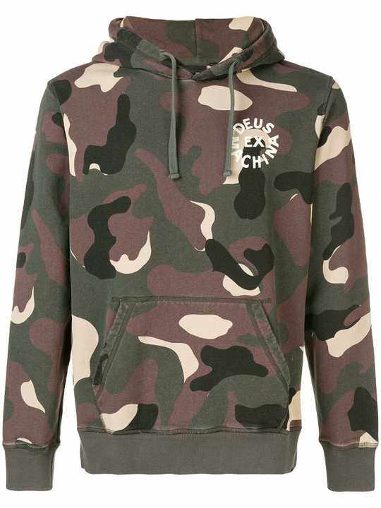 camouflage print hoodie展示图