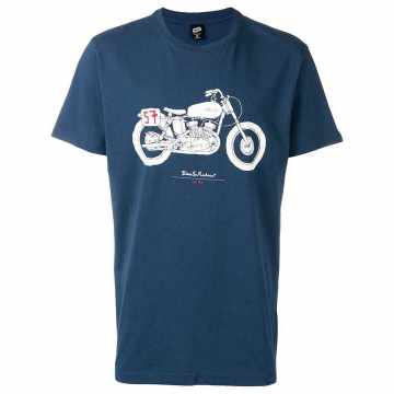 motorbike print T-shirt