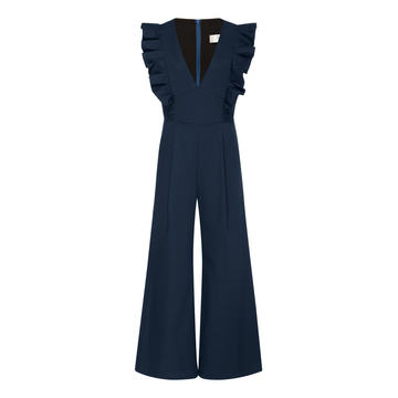 Stevie Cotton Wide-Leg Jumpsuit