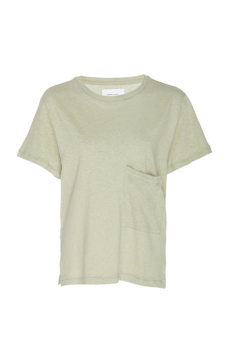 Drop Pocket Linen-Cotton T-Shirt展示图