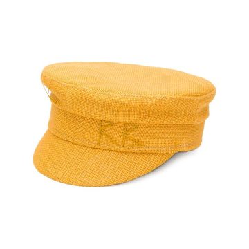 embroidered logo peaked hat