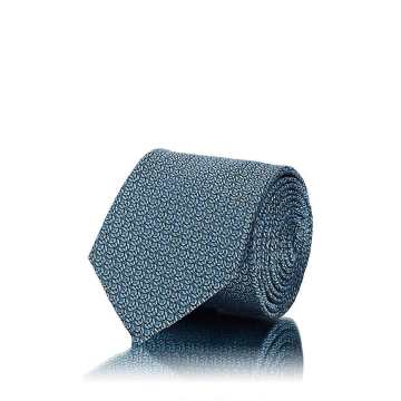 Abstract-Geometric Silk Jacquard Necktie