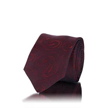 Swirl-Print Silk Jacquard Necktie