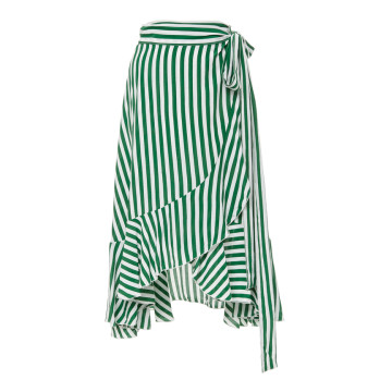 Tramonti Striped Midi Skirt