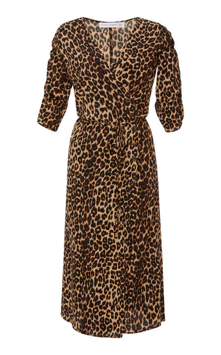 Anne Marie Leopard Midi Dress展示图