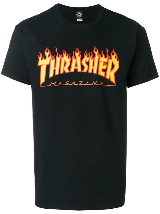 Thrasher火焰T恤展示图