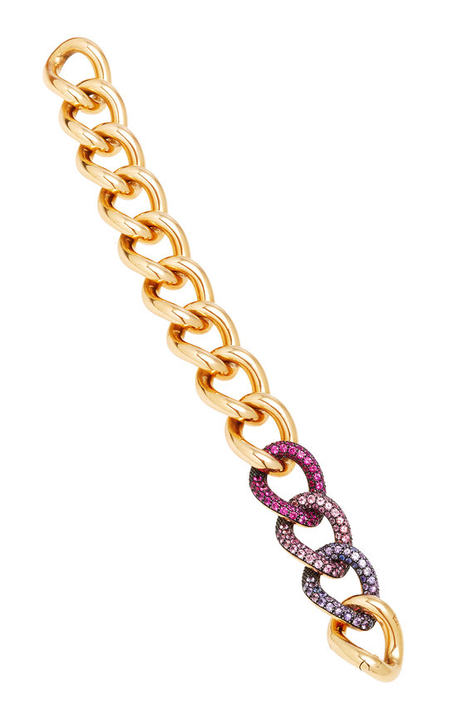 Tango Rose Gold 3 Pink Sapphire And Ruby Color Change Bracelet展示图