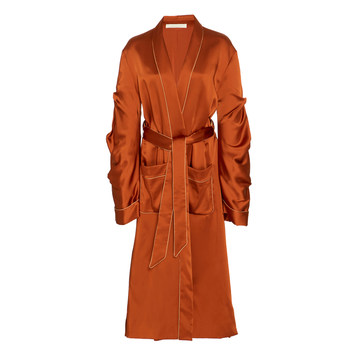 Fluid Satin Trench Coat