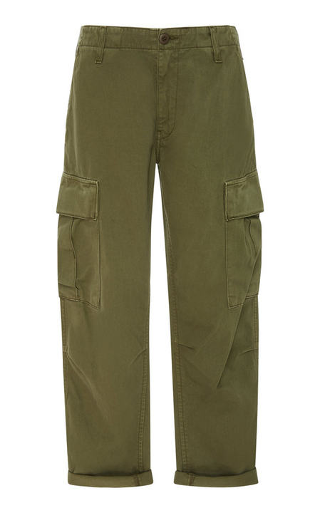 Cotton-Twill Cargo Pants展示图