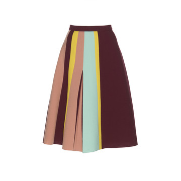 Flared Pleated Skirt