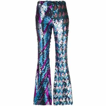 embellished flared trousers