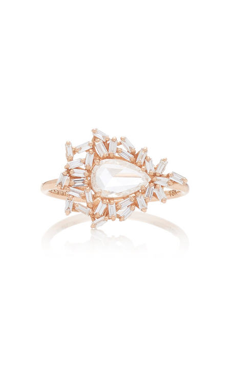 One Of A Kind 18K Rose Gold Diamond Ring展示图