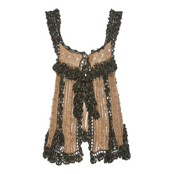 James Coviello For Anna Sui Crochet Vest