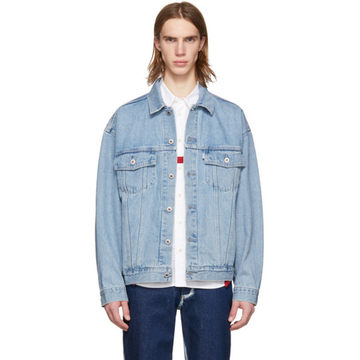 Blue Denim 'Silvertab' Trucker Jacket