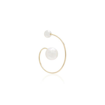 Babylon 14K Gold And Pearl Large Earring