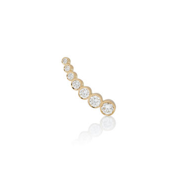 Croissant de Lune 18K Gold And Diamond Small Earring