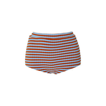 Jamie Ribbed High-Rise Bikini Bottom