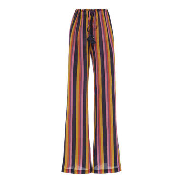 Saanchi Wide-Leg Silk Pants