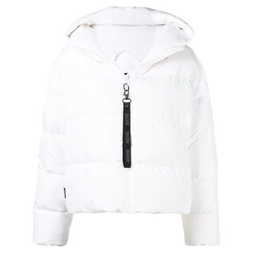 zipped padded jacket