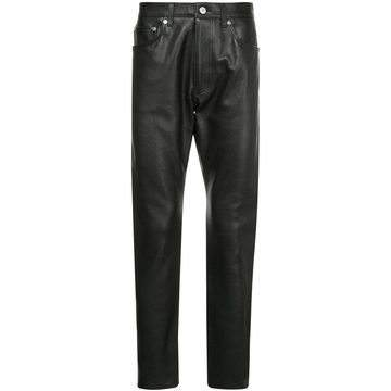 fitted biker trousers