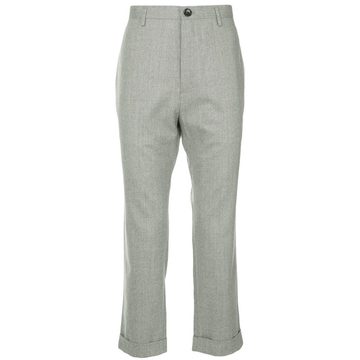 tailored cropped trousers