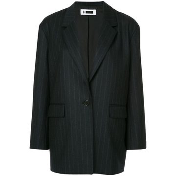 pinstripe tailored blazer